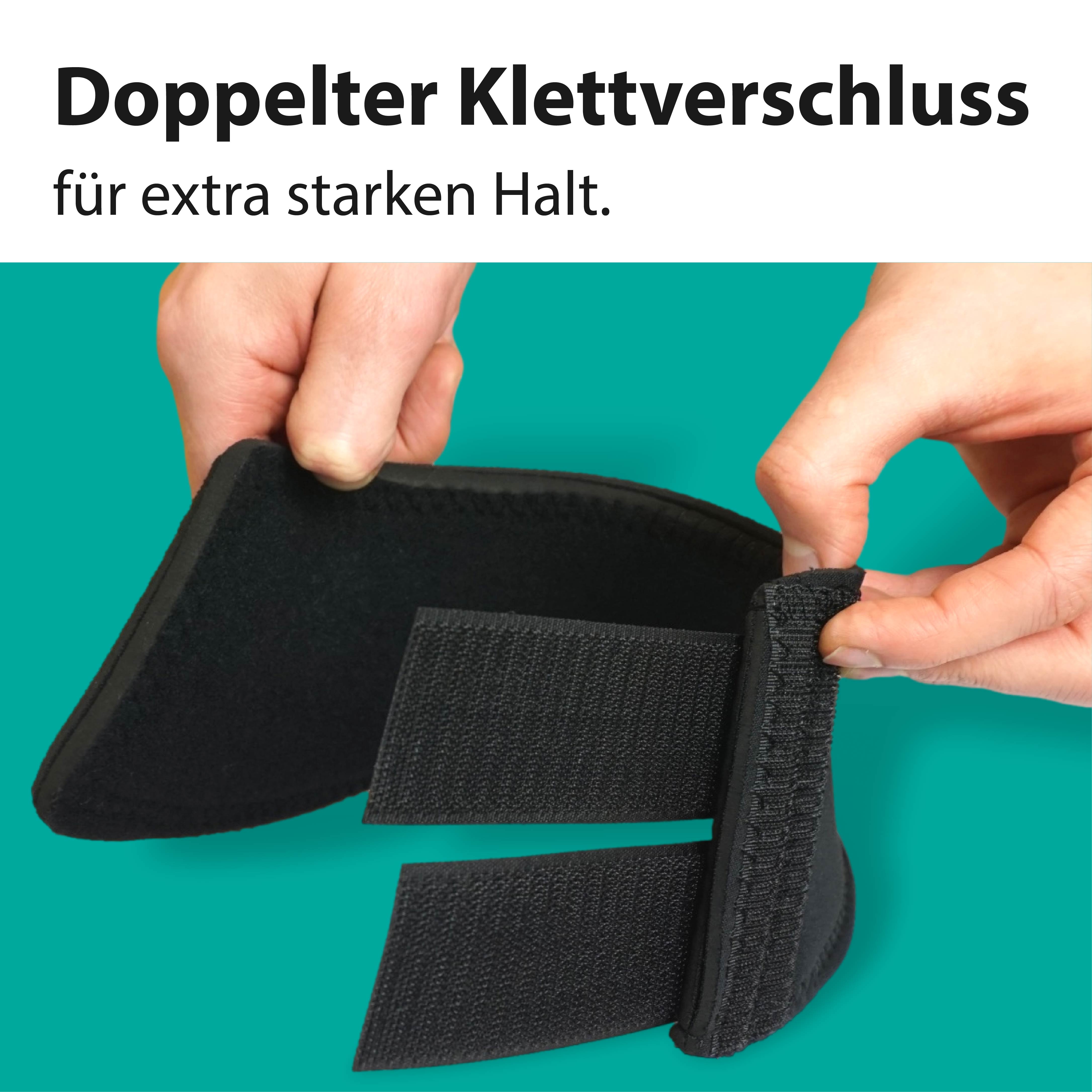 Neopren Hufglocken schwarz, Größe S-XXL